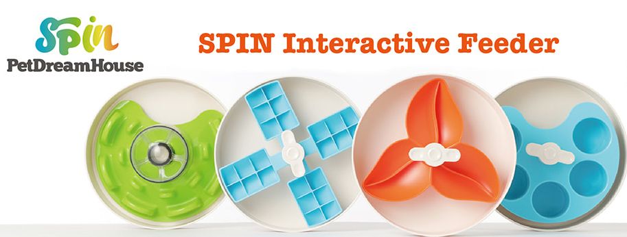 SPIN Interactive Slow Feeder UFO Maze Bowls, Difficult - Tricky Level
